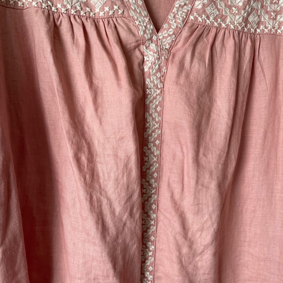 Sundance Amina Beauty Dress Floral Aztec Embroidered Linen Dress - Picture 14 of 16